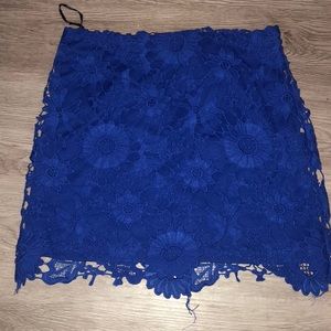 Royal Blue mini skirt